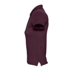 Slim fit damespoloshirt 100% katoen 170 g/m2 SOL'S Passion kleur granaat zij aanzicht