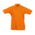 Kinderpolo personaliseren 100% katoen 170 g/m2 SOL'S Summer II kleur oranje