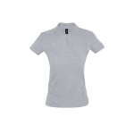 Zeefdruk polo's voor dames van 180 g/m2 katoen SOL'S Perfect Women kleur lichtgrijs
