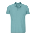 Eco poloshirt van 100% biologisch katoen 170 g/m2 SOL'S Planet kleur lichtblauw