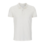 Eco poloshirt van 100% biologisch katoen 170 g/m2 SOL'S Planet kleur gebroken wit