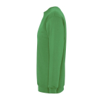 Sweatshirt met zeefdruk van 280 g/m2 katoen en polyester SOL'S New Supreme kleur groen zij aanzicht