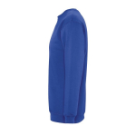 Sweatshirt met zeefdruk van 280 g/m2 katoen en polyester SOL'S New Supreme kleur koningsblauw zij aanzicht