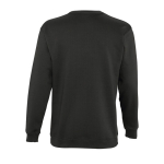 Sweatshirt met zeefdruk van 280 g/m2 katoen en polyester SOL'S New Supreme kleur donker bruin achter aanzicht