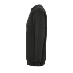 Sweatshirt met zeefdruk van 280 g/m2 katoen en polyester SOL'S New Supreme kleur donker bruin zij aanzicht