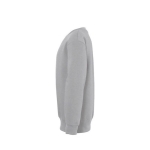 Kinder sweatshirt van katoen en polyester 280 g/m2 SOL'S New Supreme Kids kleur gemarmerd grijs weergave met bedrukking