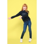 Kinder sweatshirt van katoen en polyester 280 g/m2 SOL'S New Supreme Kids derde weergave