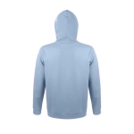 Sweatshirt met capuchon van katoen en polyester 280 g/m2 SOL'S Snake kleur pastel blauw zij aanzicht