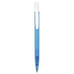 Pen BIC® Media Clic Clear | Blauwe inkt kleur blauw