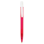 Pen BIC® Media Clic Clear | Blauwe inkt kleur roze