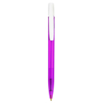 Pen BIC® Media Clic Clear | Blauwe inkt kleur paars