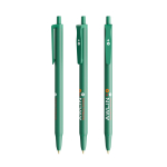 Duurzame pennen met blauwe inkt BIC® Clic Stic kleur groen bekijken met bedrukking