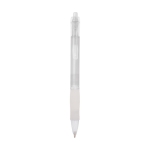 Bic pennen met rubberen grip blauwe inkt bedrukken BIC® Click kleur wit