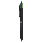 Pen BIC® 4 Colours Fashion kleur zwart
