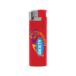 Bestverkochte elektronische BIC®  J38 aansteker Chrome Hood kleur rood