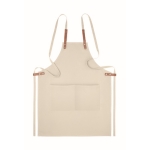 Schort laten bedrukken van biologisch katoen 340 g/m2 Organic Cotton kleur beige tweede weergave