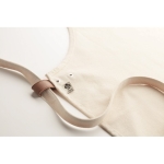 Schort laten bedrukken van biologisch katoen 340 g/m2 Organic Cotton kleur beige foto bekijken vijfde weergave