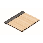 Bamboe-ijskrabber met logo met wisser Bamboo kleur hout