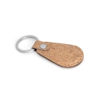 Houten sleutelhanger graveren voor reclame Cork Oval kleur naturel