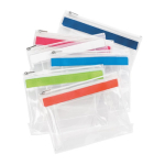 Praktische plastic reistas met ritssluiting Zipper met afdrukgebied
