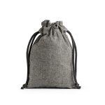 Cadeauzakje van gerecycled katoen 140 g/m2 Gift Recycled kleur zwart