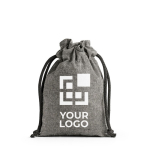 Cadeauzakje van gerecycled katoen 140 g/m2 Gift Recycled met afdrukgebied