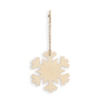 Set van 3 houten kerstversieringen om op te hangen Forest kleur naturel eerste weergave