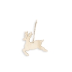 Set van 3 houten kerstversieringen om op te hangen Forest kleur naturel derde weergave