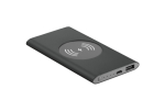 Draadloze oplader en powerbank van 4.000 mAh Powercard Chargepad kleur zwart