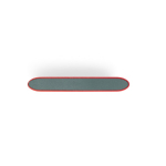 Draadloze oplader en powerbank van 4.000 mAh Powercard Chargepad kleur rood vierde weergave