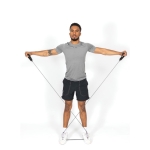 Fitness weerstandsbuis met tas met logo Resistent kleur zwart sfeer weergave 2
