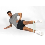 Set van 4 elastische fitnessbanden met hoesje Strong kleur zwart sfeer weergave 2