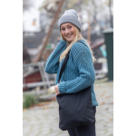 Mutsen bedrukken van gerecycled materiaal met eigen logo EcoSave kleur lichtgrijs sfeer weergave