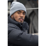 Mutsen bedrukken van gerecycled materiaal met eigen logo EcoSave kleur lichtgrijs sfeer weergave 2