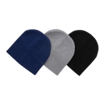 Eco-wintermutsen bedrukken met logopatch Classic Eco kleur marineblauw algemene weergave