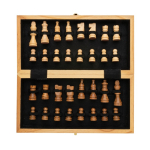 Opvouwbare schaakset om cadeau te geven kleur bruin zevende weergave