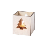 Vanille geurkaars in kerstboomdoos Xmas Tree derde weergave