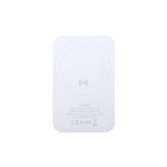 Bedrukte powerbank met draadloos opladen 5.000 mAh Magnet kleur wit  negende weergave