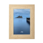 Rechthoekige houten fotolijst met logo 10x15cm Wood kleur hout eerste weergave