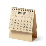 Bureaukalender 2025 van gerecycled karton met ringen vierde weergave