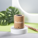 Compacte eco kurk speaker met bluetooth Natural Cork kleur naturel zesde weergave