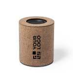 Compacte eco kurk speaker met bluetooth Natural Cork met jouw bedrukking