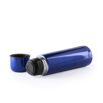 Stalen bedrukte thermosfles met bekerdop 500ml Basic XL kleur blauw derde weergave