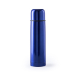 Stalen bedrukte thermosfles met bekerdop 500ml Basic XL kleur blauw  negende weergave