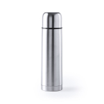 Stalen bedrukte thermosfles met bekerdop 500ml Basic XL kleur zilver  negende weergave
