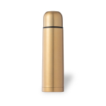 Stalen bedrukte thermosfles met bekerdop 500ml Basic XL kleur goud  negende weergave