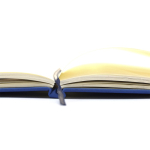 Goedkope notitieboekjes bedrukken met logo A5 notities kleur blauw vijfde weergave