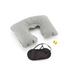 Reisset met kussen, oogmasker en oordopjes First Class kleur grijs tweede weergave