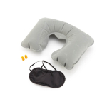 Reisset met kussen, oogmasker en oordopjes First Class kleur grijs vierde weergave