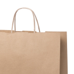 Grote gepersonaliseerde kraftzakken 115 g/m2 Craft large kleur naturel tweede weergave